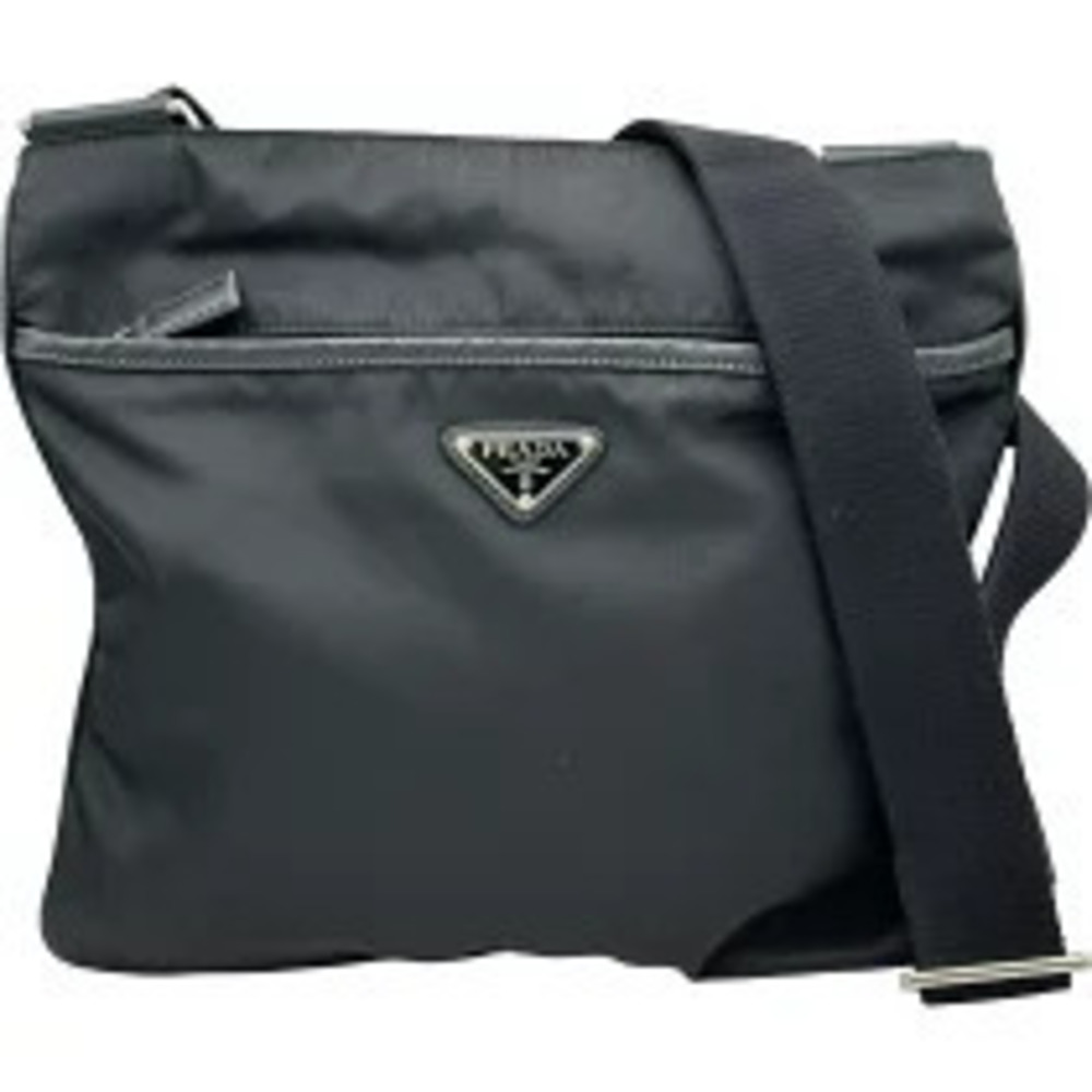 Prada Triangle Shoulder Bag Black